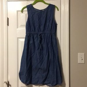 Maternity denim dress